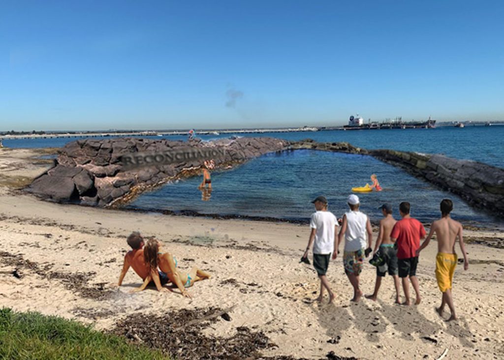 Habit8 - Connection to Country - kamay botany bay - ocean rock 1