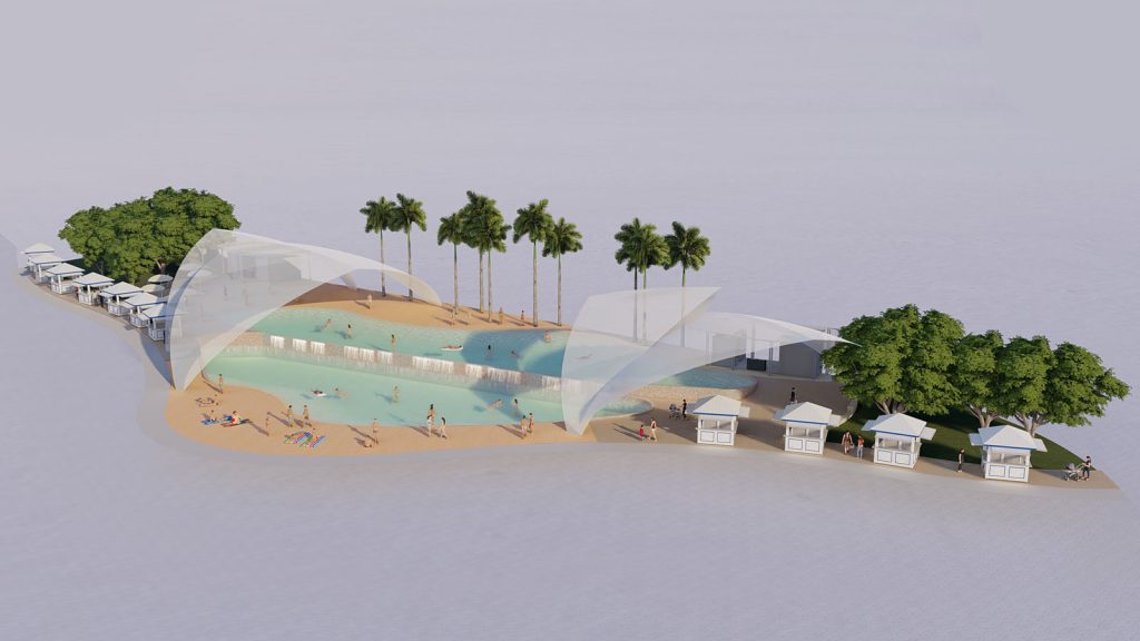 Habit8 - Public Domain and Recreation - Barangaroo Urban Billabong_aerial